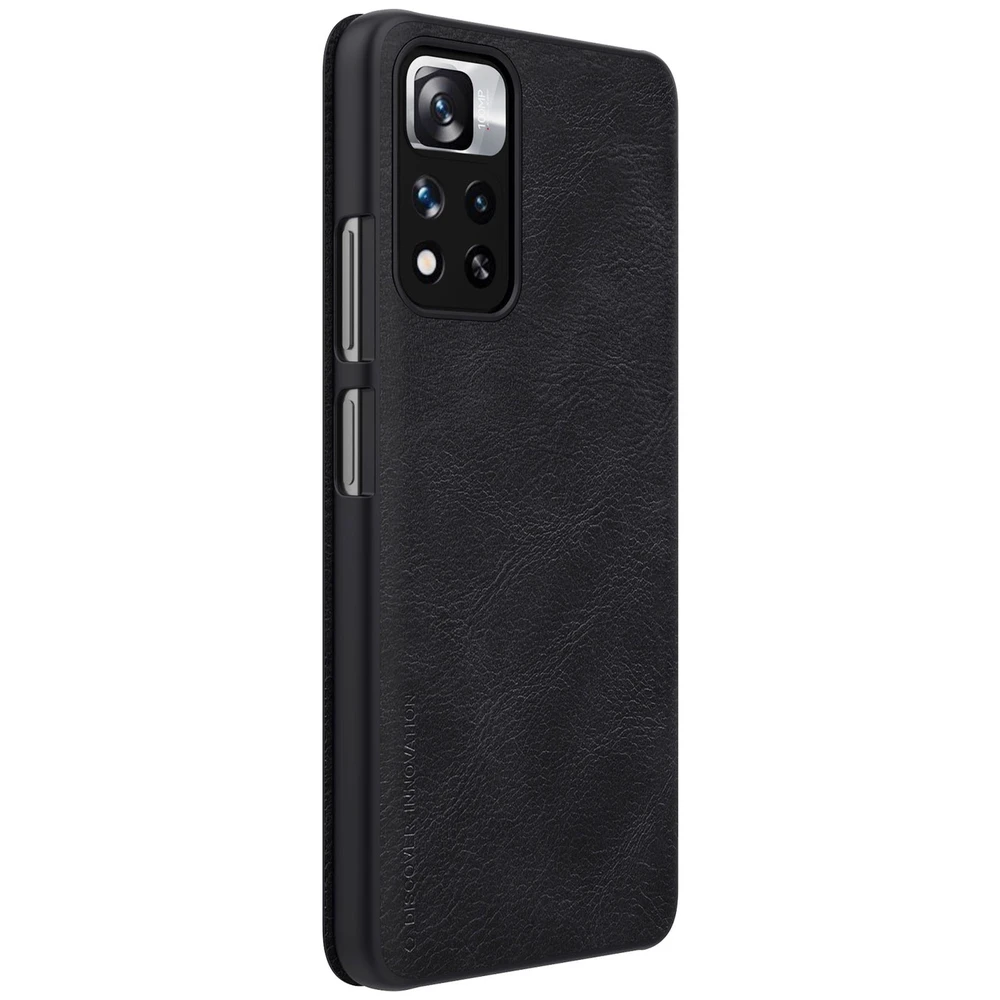Dėklas NILLKIN QIN BOOK LEATHER CASE XIAOMI REDMI NOTE 11 PRO/11 PRO+ Juodas