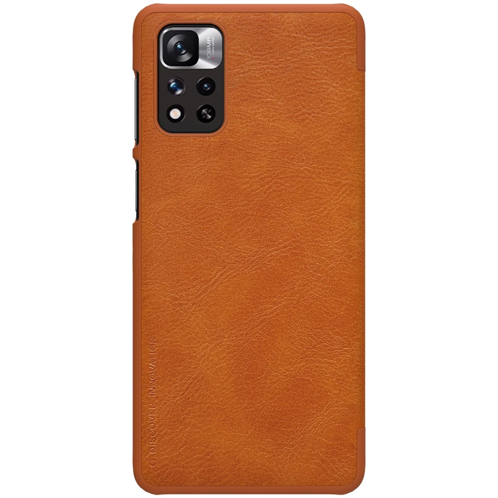 Dėklas NILLKIN QIN BOOK LEATHER CASE XIAOMI REDMI NOTE 11 PRO/11 PRO+ BROWN