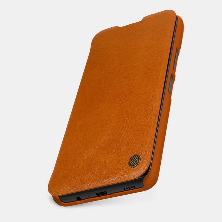 Nillkin Qin Flip Xiaomi Redmi Note 11T 5G / 11S 5G / 11 5G (China) / Poco M4 Pro 5G – dėklas telefonui juodos spalvos