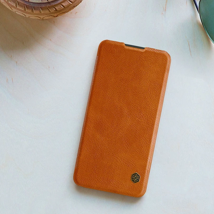 Dėklas NILLKIN QIN BOOK LEATHER CASE XIAOMI REDMI NOTE 11 5G/POCO M4 PRO BROWN