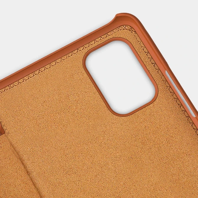 Dėklas NILLKIN QIN BOOK LEATHER CASE XIAOMI REDMI NOTE 11 5G/POCO M4 PRO BROWN