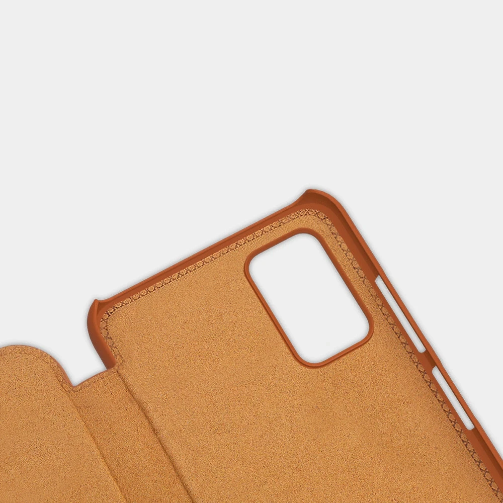 Nillkin Qin leather holster Samsung Galaxy A03s dėklas telefonui juodos spalvos