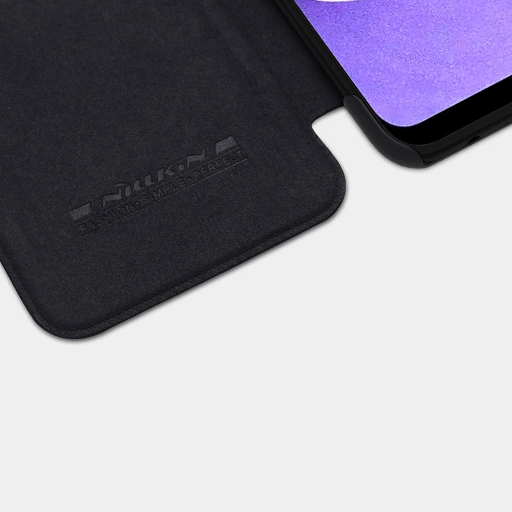 Nillkin Qin leather holster Samsung Galaxy A03s dėklas telefonui juodos spalvos