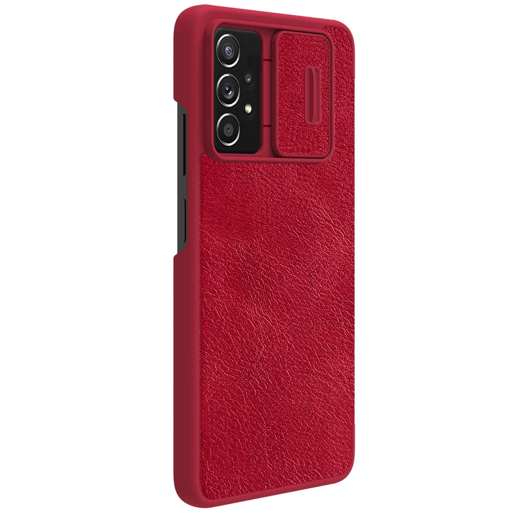 Nillkin Qin leather holster Samsung Galaxy A73 dėklas telefonui raudonos spalvos