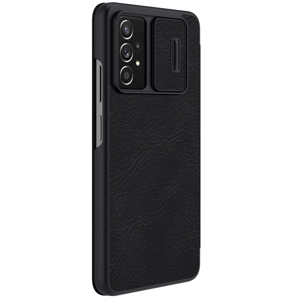 Nillkin Qin leather holster Samsung Galaxy A73 dėklas telefonui juodos spalvos