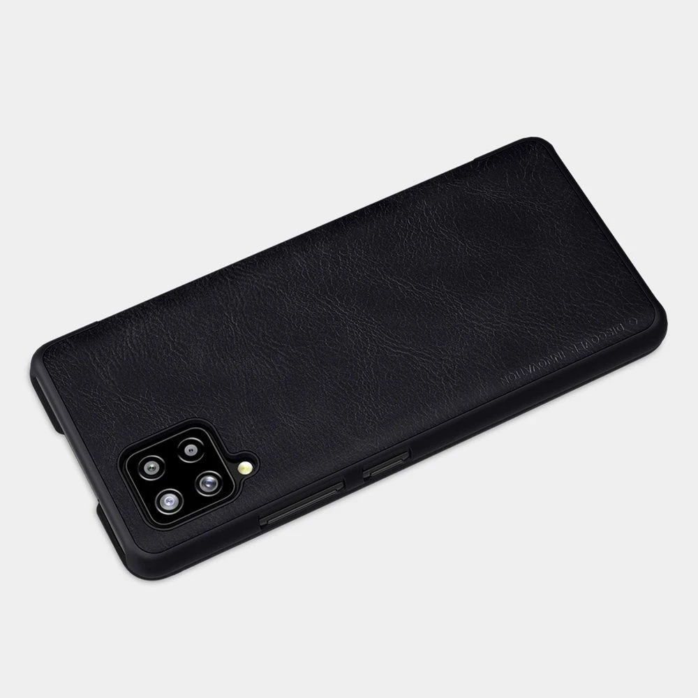 Nillkin Qin leather holster case Samsung Galaxy A42 5G dėklas telefonui juodos spalvos