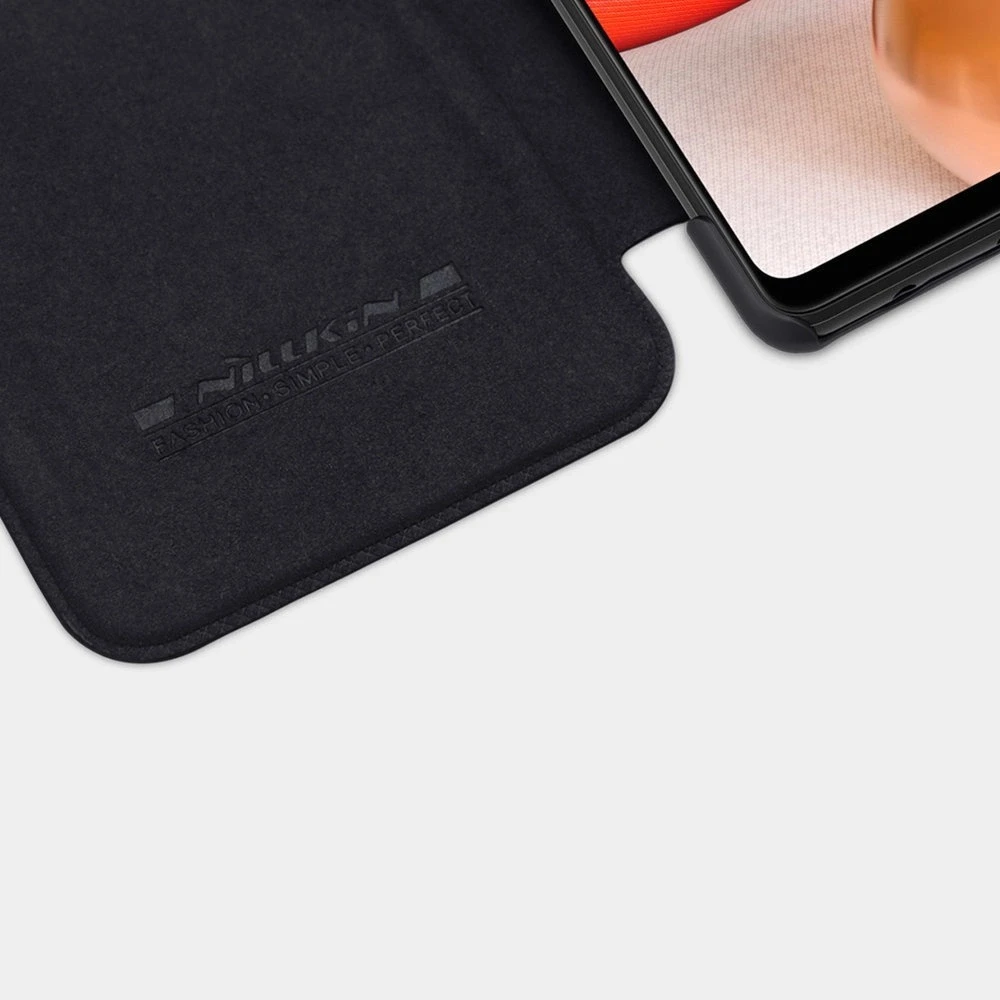 Nillkin Qin leather holster case Samsung Galaxy A42 5G dėklas telefonui juodos spalvos