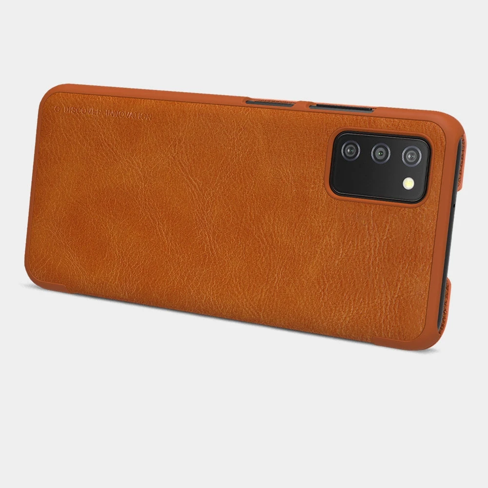Nillkin Qin leather holster Samsung Galaxy A03s dėklas telefonui juodos spalvos