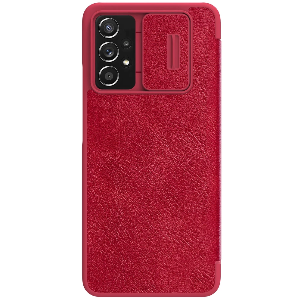 Nillkin Qin leather holster Samsung Galaxy A73 dėklas telefonui raudonos spalvos