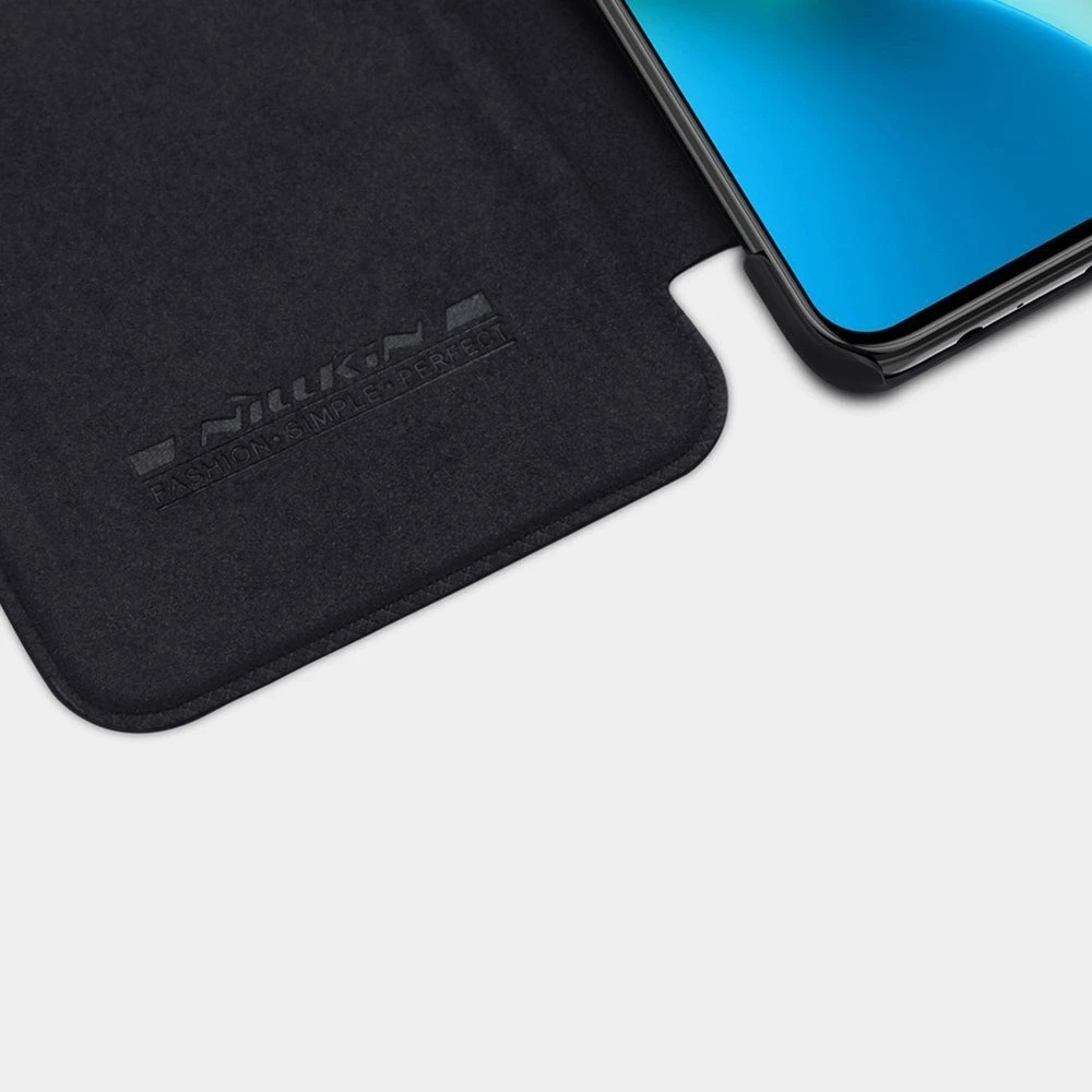 Nillkin Qin leather holster Xiaomi Redmi Note 9T 5G dėklas telefonui rudos spalvos