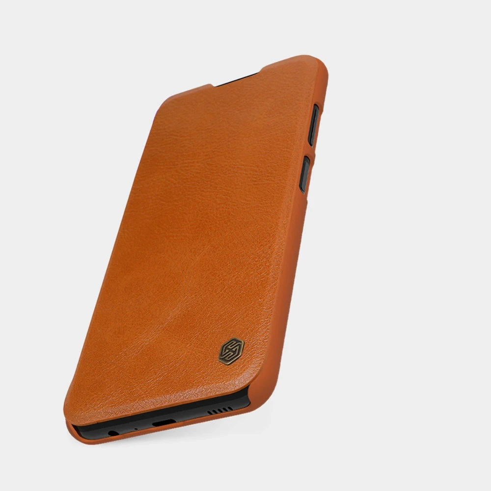 Nillkin Qin leather holster Samsung Galaxy A03s dėklas telefonui raudonos spalvos