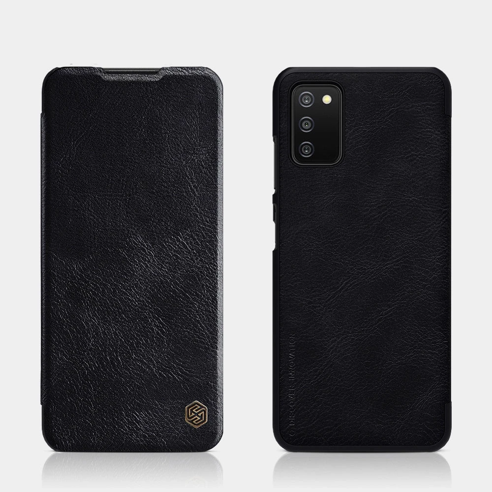 Nillkin Qin leather holster Samsung Galaxy A03s dėklas telefonui raudonos spalvos