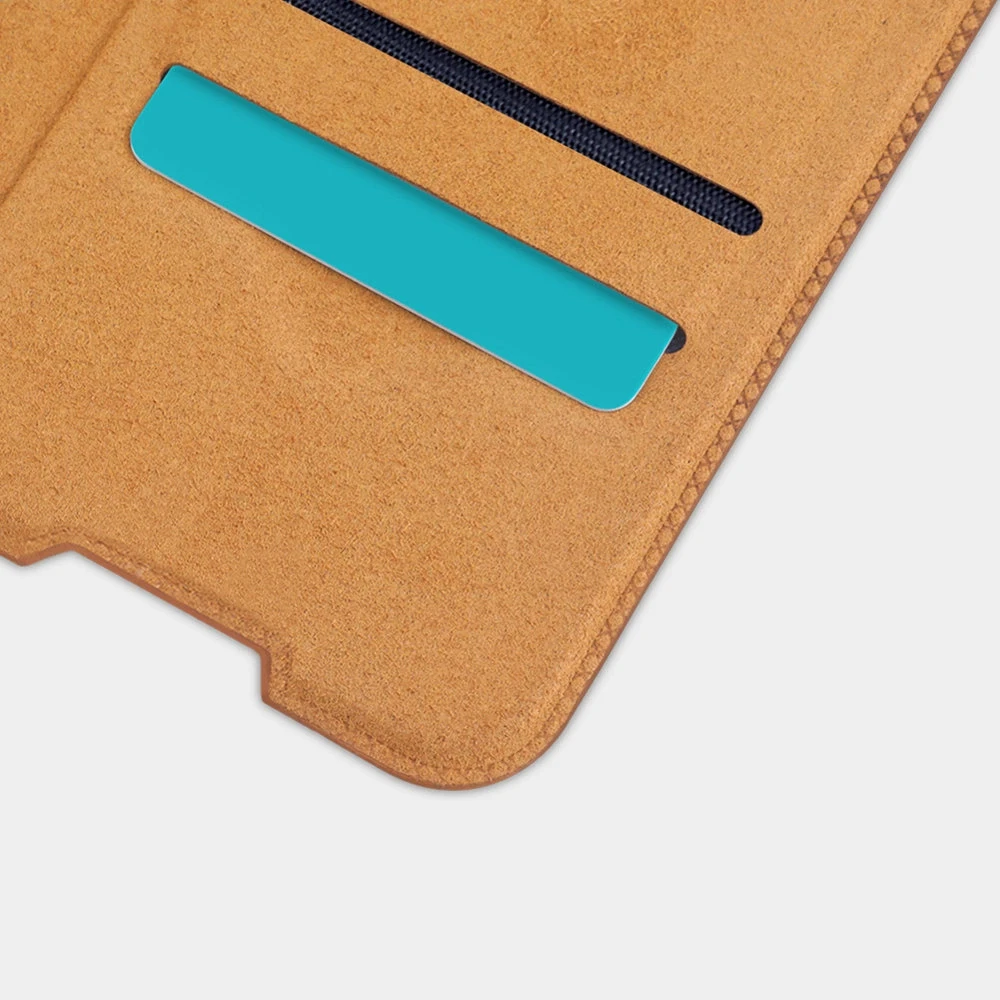 Nillkin Qin leather holster Samsung Galaxy A03s dėklas telefonui raudonos spalvos