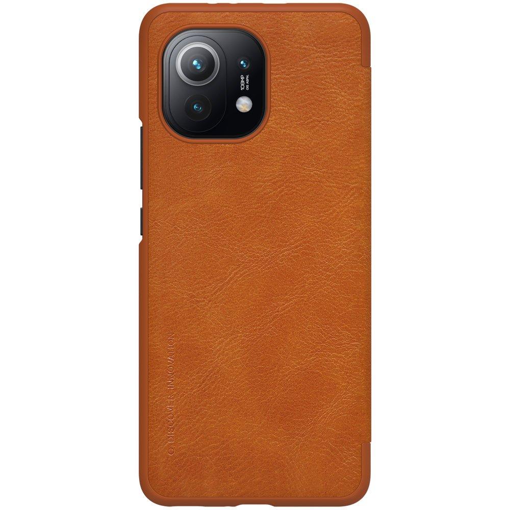 Nillkin Qin Odinis dėklas Xiaomi Mi 11 ruda