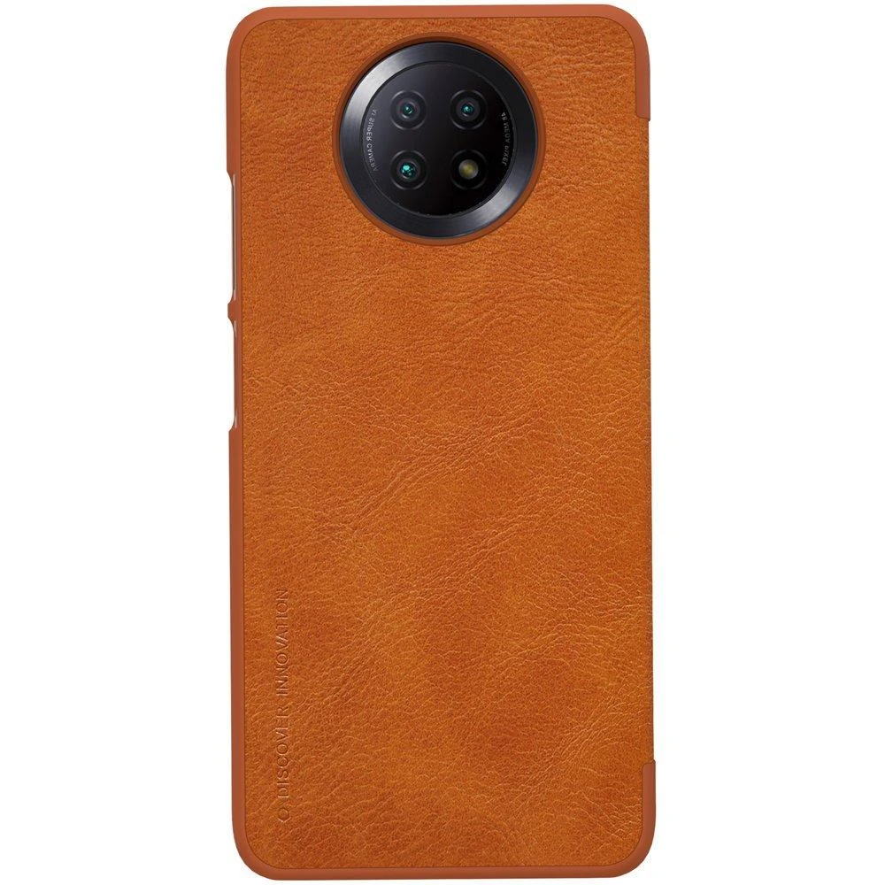 Nillkin Qin leather holster Xiaomi Redmi Note 9T 5G dėklas telefonui rudos spalvos