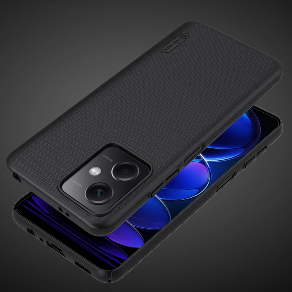 Dėklas Nillkin Super Frosted Shield Xiaomi Redmi Note 12 5G/Poco X5 5G juodas