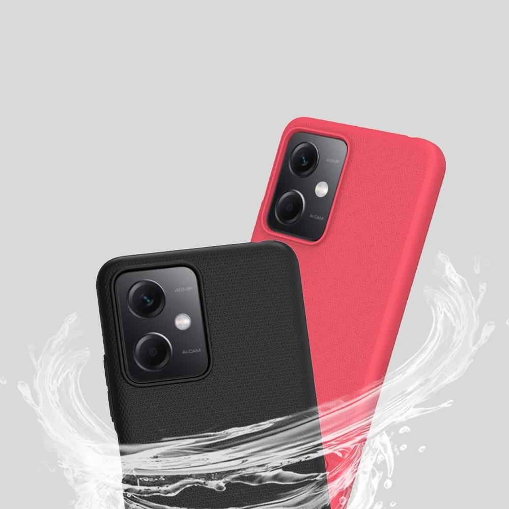 Dėklas Nillkin Super Frosted Shield Xiaomi Redmi Note 12 5G/Poco X5 5G juodas