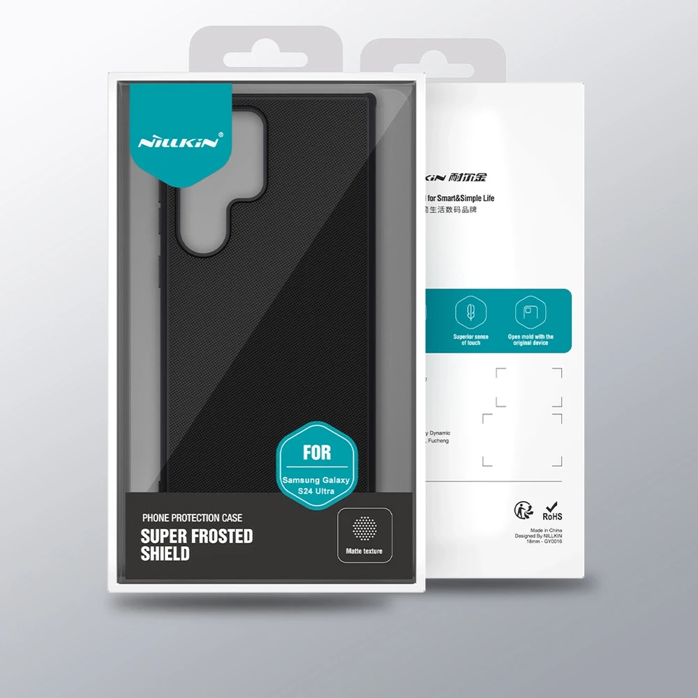 Dėklas Nillkin Super Frosted Shield Pro Samsung S928 S24 Ultra juodas