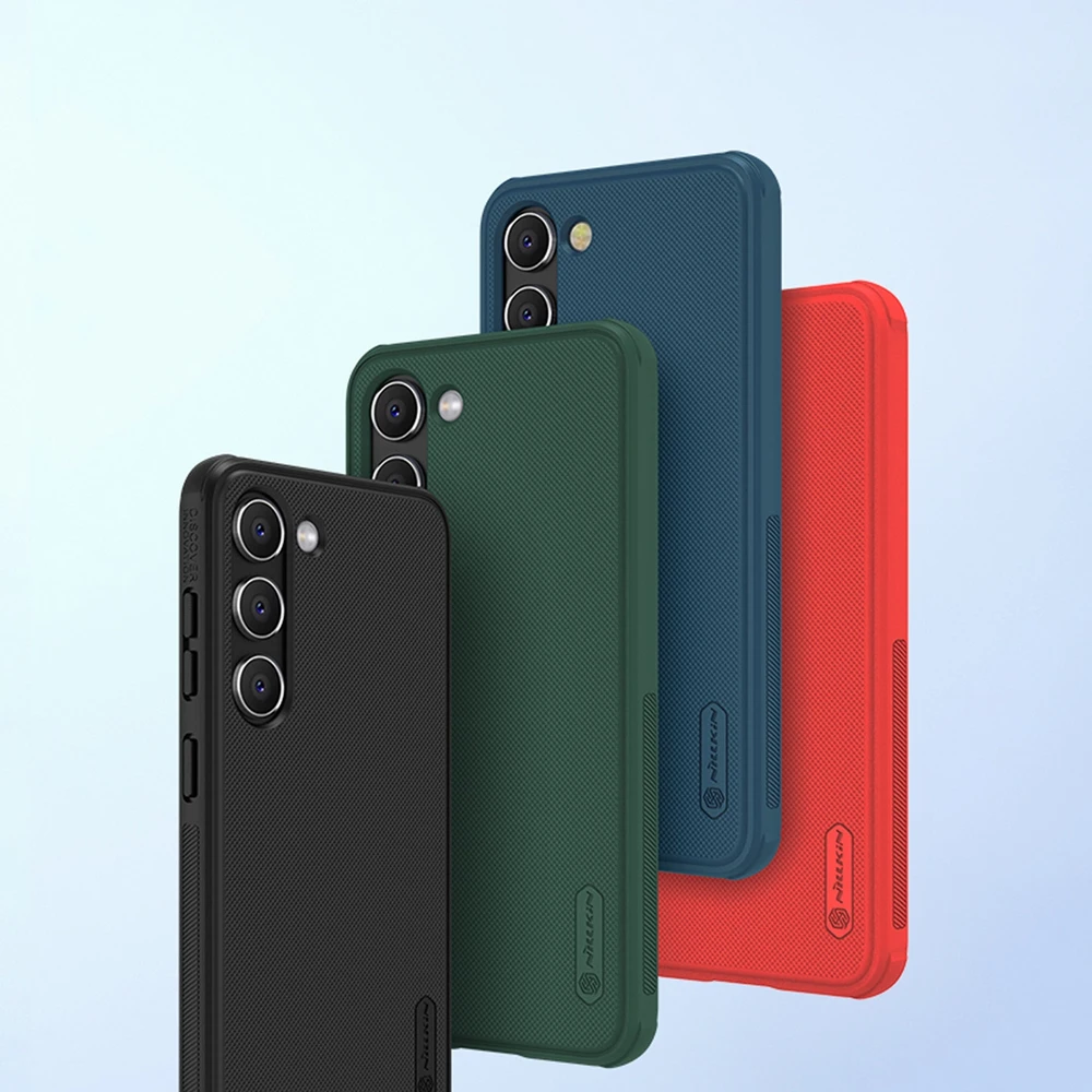 Dėklas Nillkin Super Frosted Shield Pro Samsung S916 S23 Plus 5G mėlynas