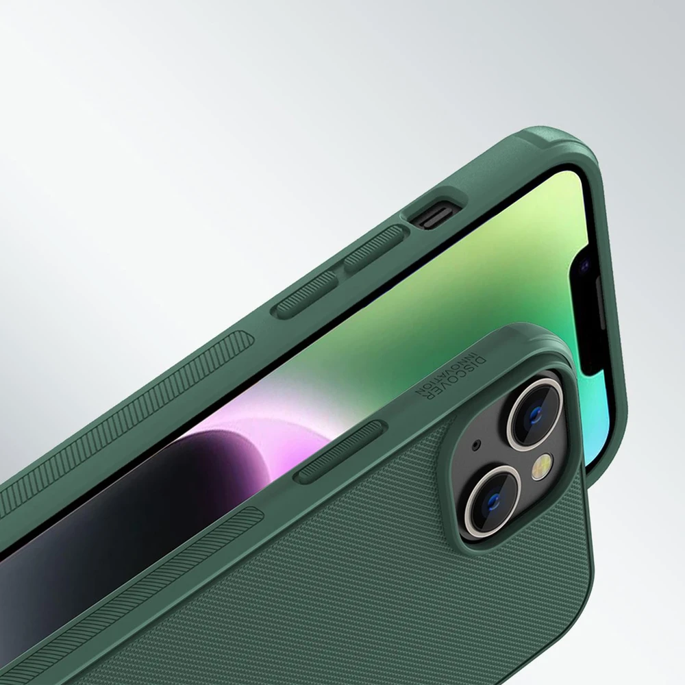 Nillkin Super Frosted Shield Pro dėklas, skirtas Apple iPhone 14 Plus (juodas)