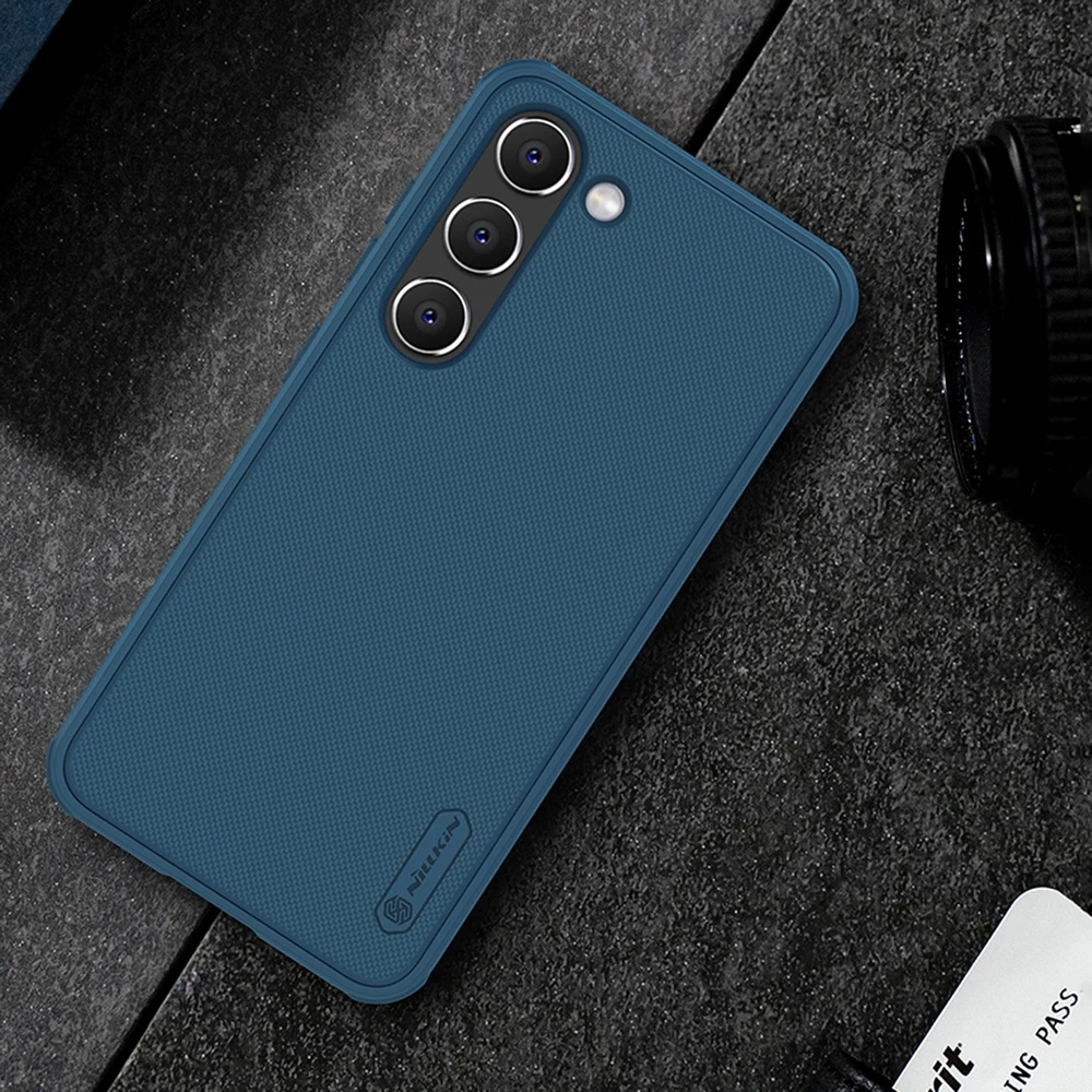 Dėklas Nillkin Super Frosted Shield Pro Samsung S916 S23 Plus 5G mėlynas