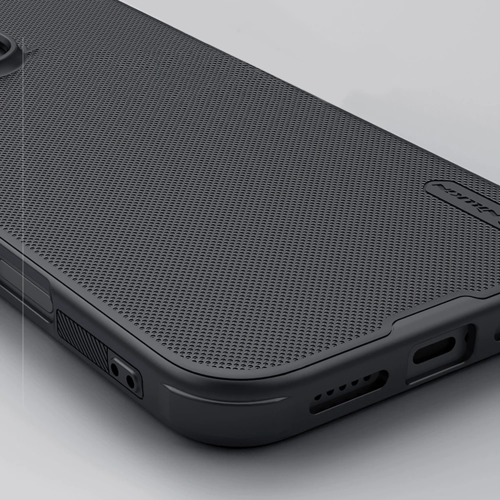 Nillkin Super Frosted Pro Back Apple iPhone 16 Pro dėklas telefonui juodos spalvos