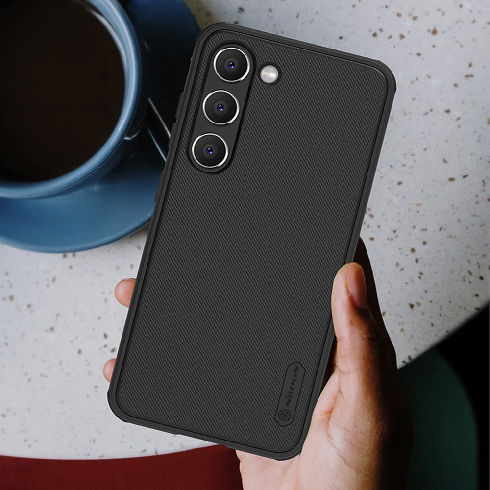 Dėklas Nillkin Super Frosted Shield Pro Samsung S916 S23 Plus 5G mėlynas