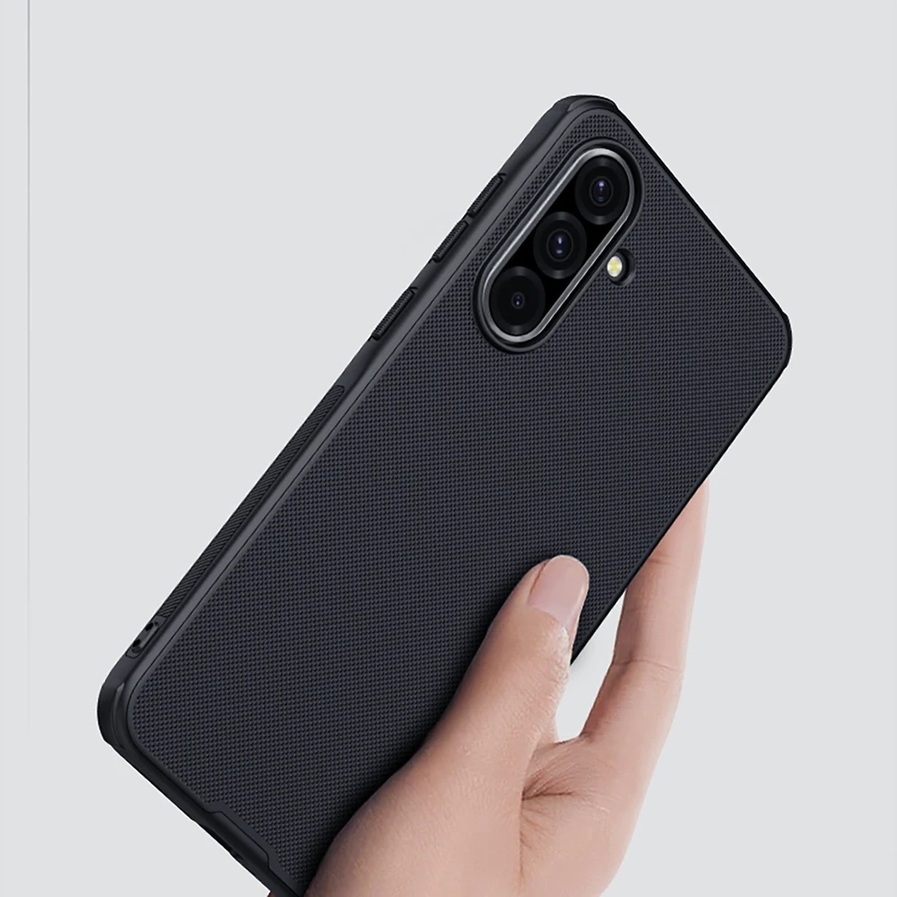 Nillkin Super Frosted PRO Back Cover skirta Samsung Galaxy A36 5G dėklas telefonui juodos spalvos