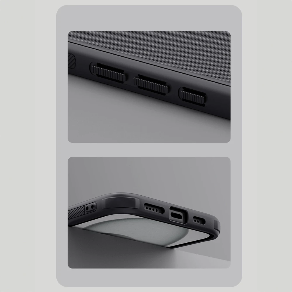 Nillkin Super Frosted Shield Pro Apple iPhone 16 – dėklas telefonui juodos spalvos
