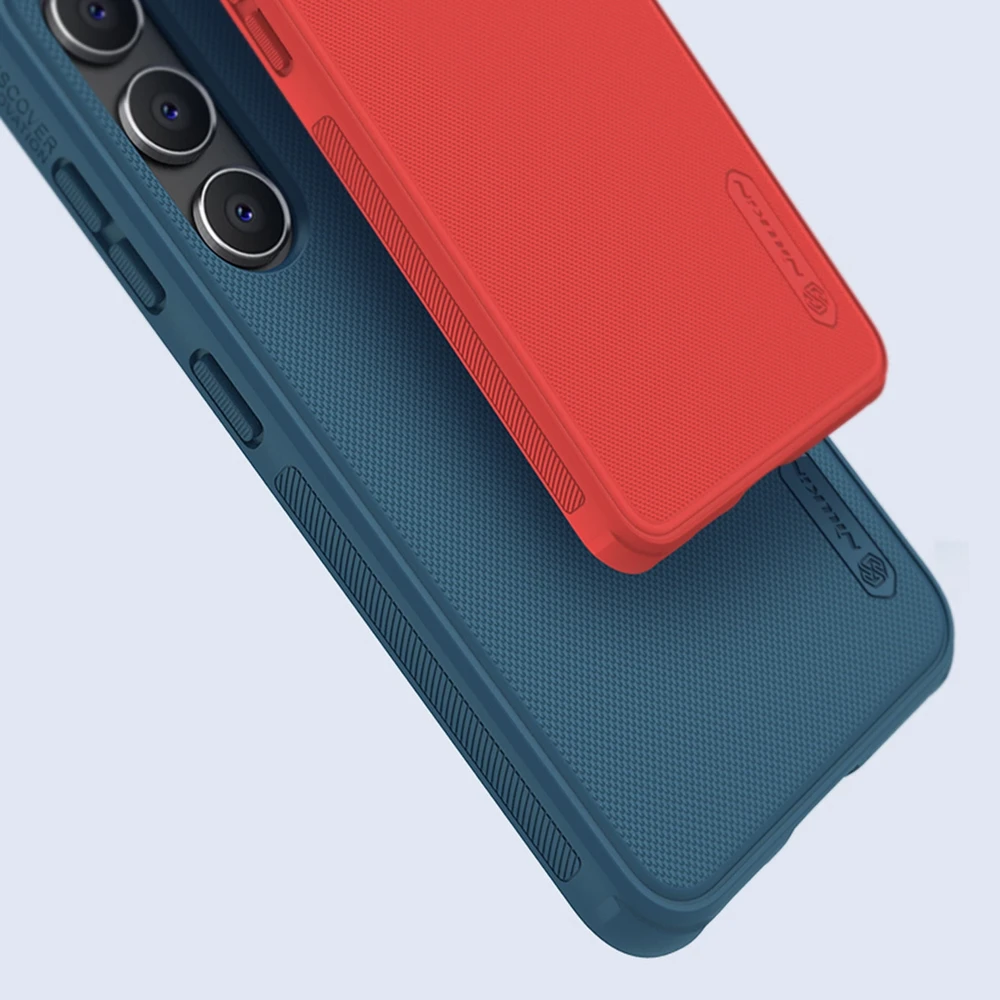 Dėklas Nillkin Super Frosted Shield Pro Samsung S916 S23 Plus 5G raudonas