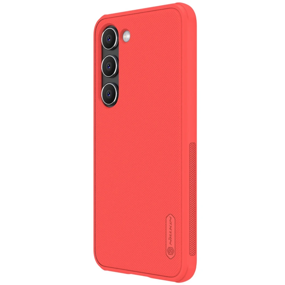 Dėklas Nillkin Super Frosted Shield Pro Samsung S916 S23 Plus 5G raudonas