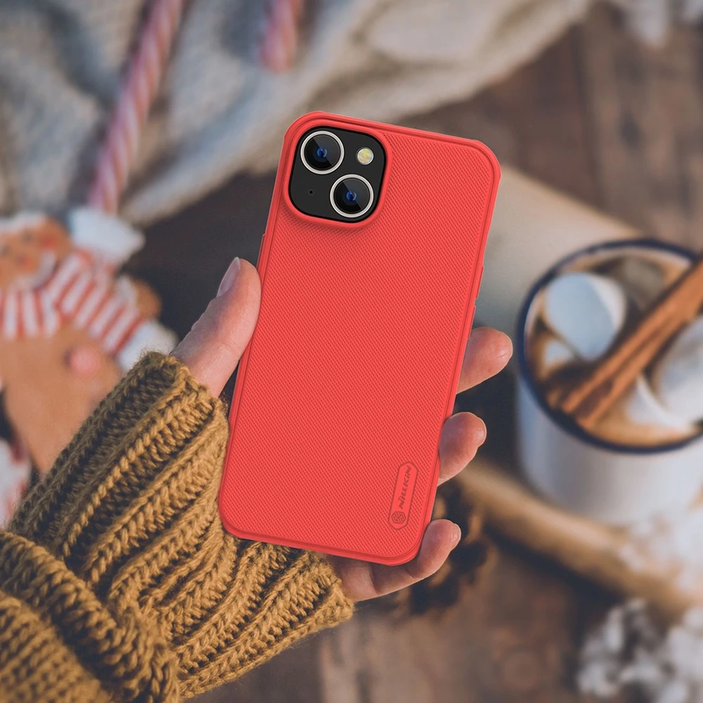 Dėklas Nillkin Super Frosted Shield Pro Apple iPhone 14 Plus raudonas
