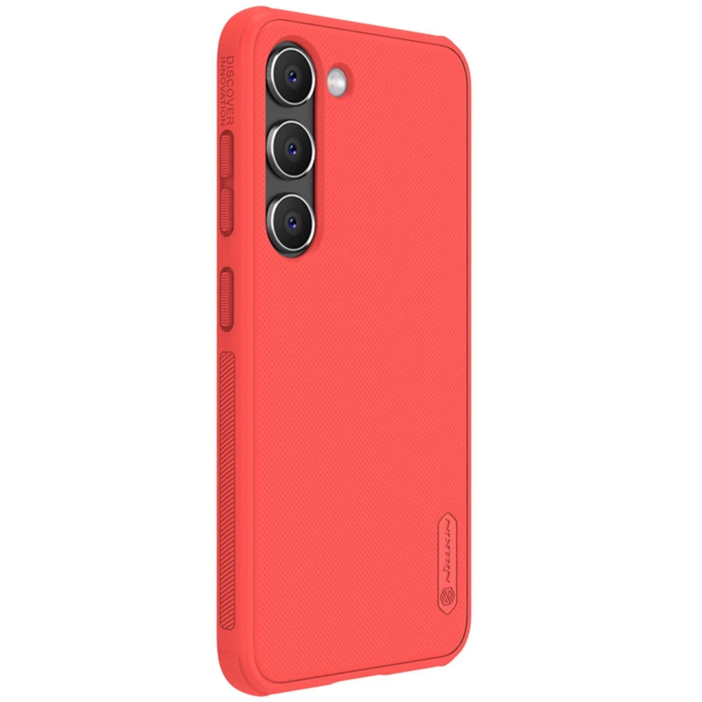 Dėklas Nillkin Super Frosted Shield Pro Samsung S916 S23 Plus 5G raudonas