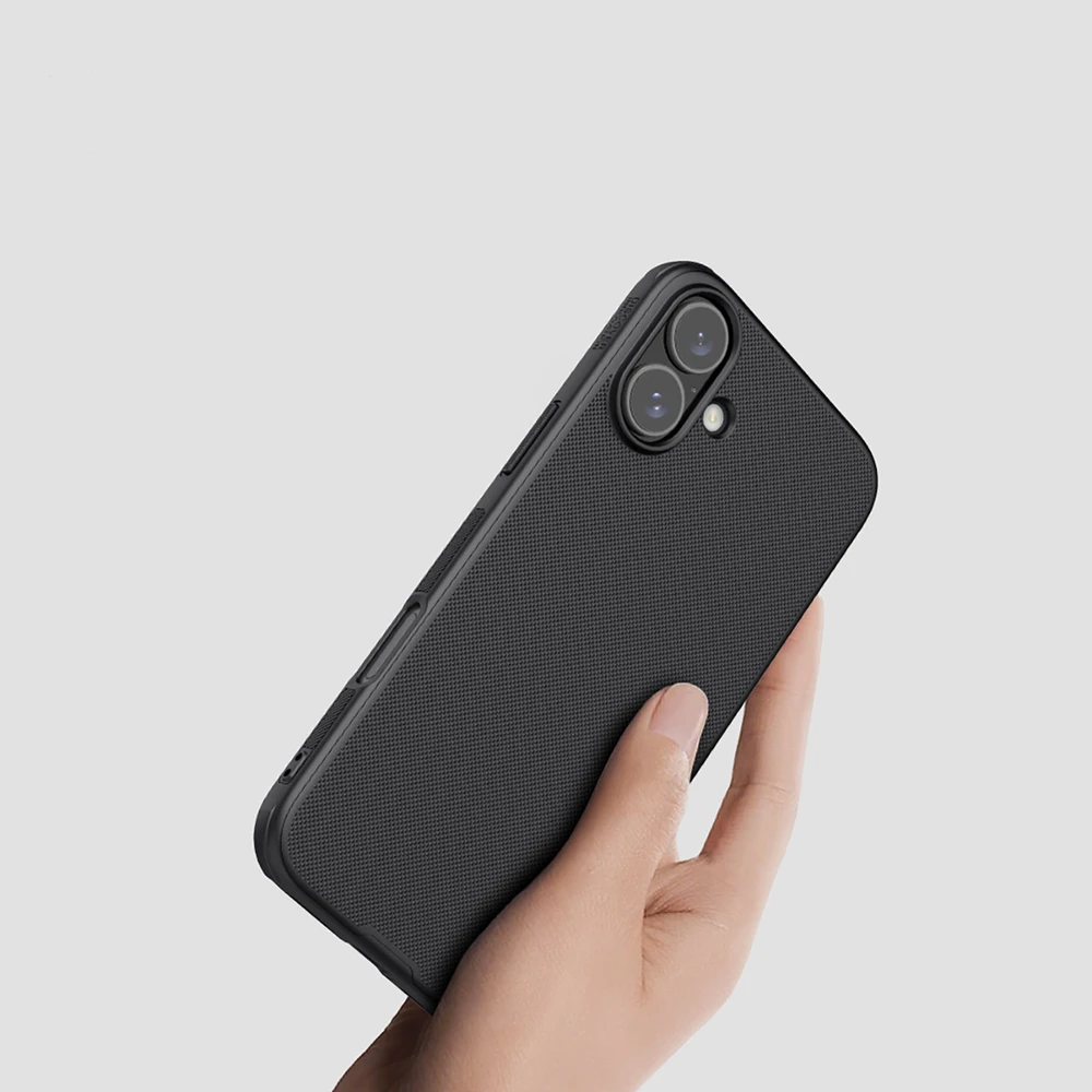 Nillkin Super Frosted Shield Pro Apple iPhone 16 – dėklas telefonui juodos spalvos