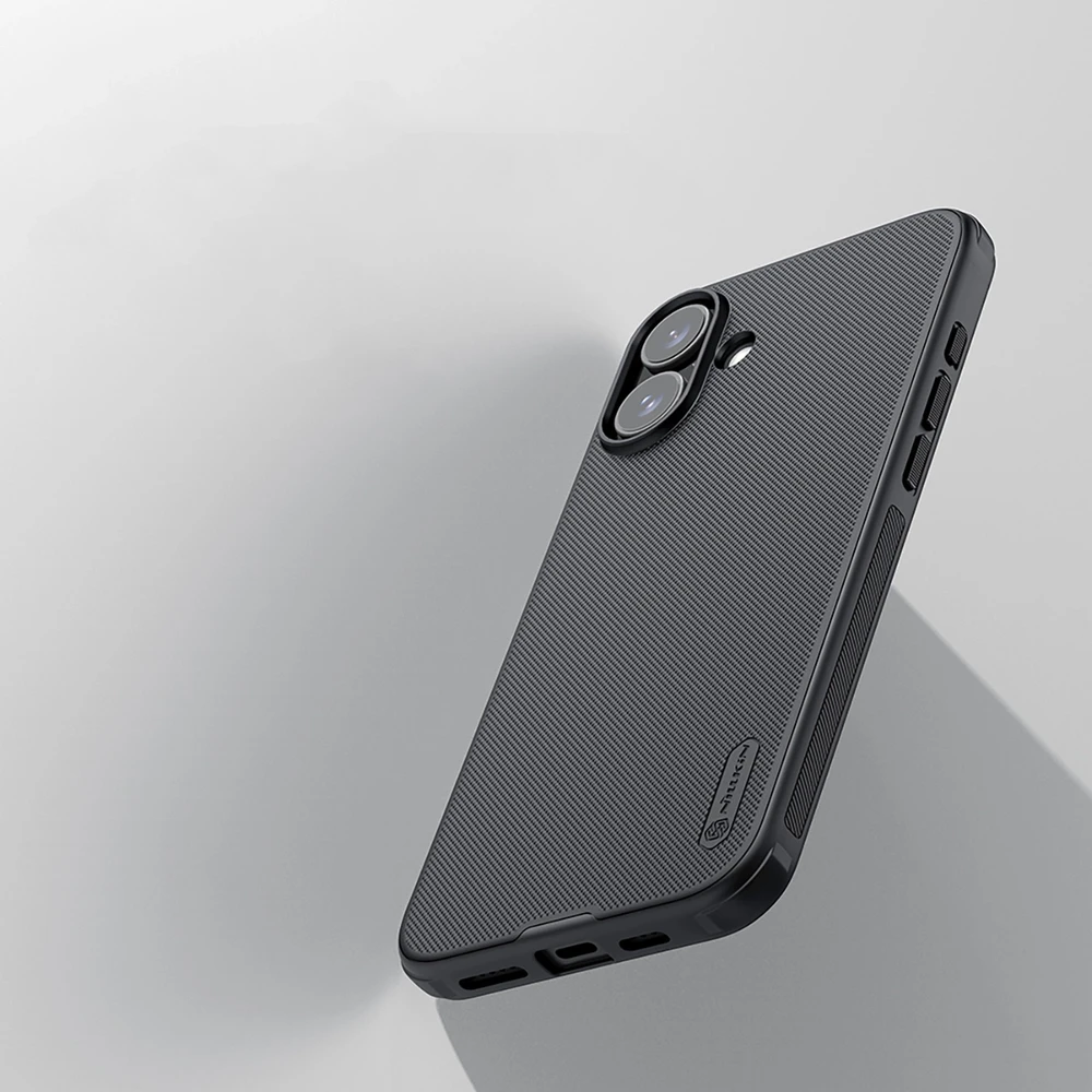 Nillkin Super Frosted Shield Pro Apple iPhone 16 – dėklas telefonui juodos spalvos