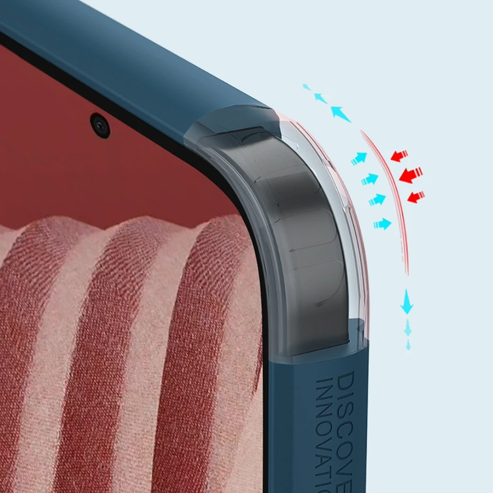 Nillkin Super Frosted Shield Pro durable Samsung Galaxy A73 dėklas telefonui raudonos spalvos