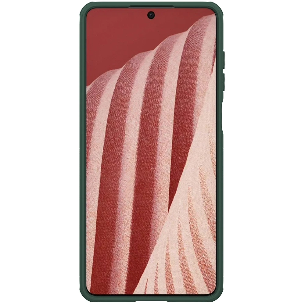 Nillkin Super Frosted Shield Pro durable Samsung Galaxy A73 dėklas telefonui žalios spalvos