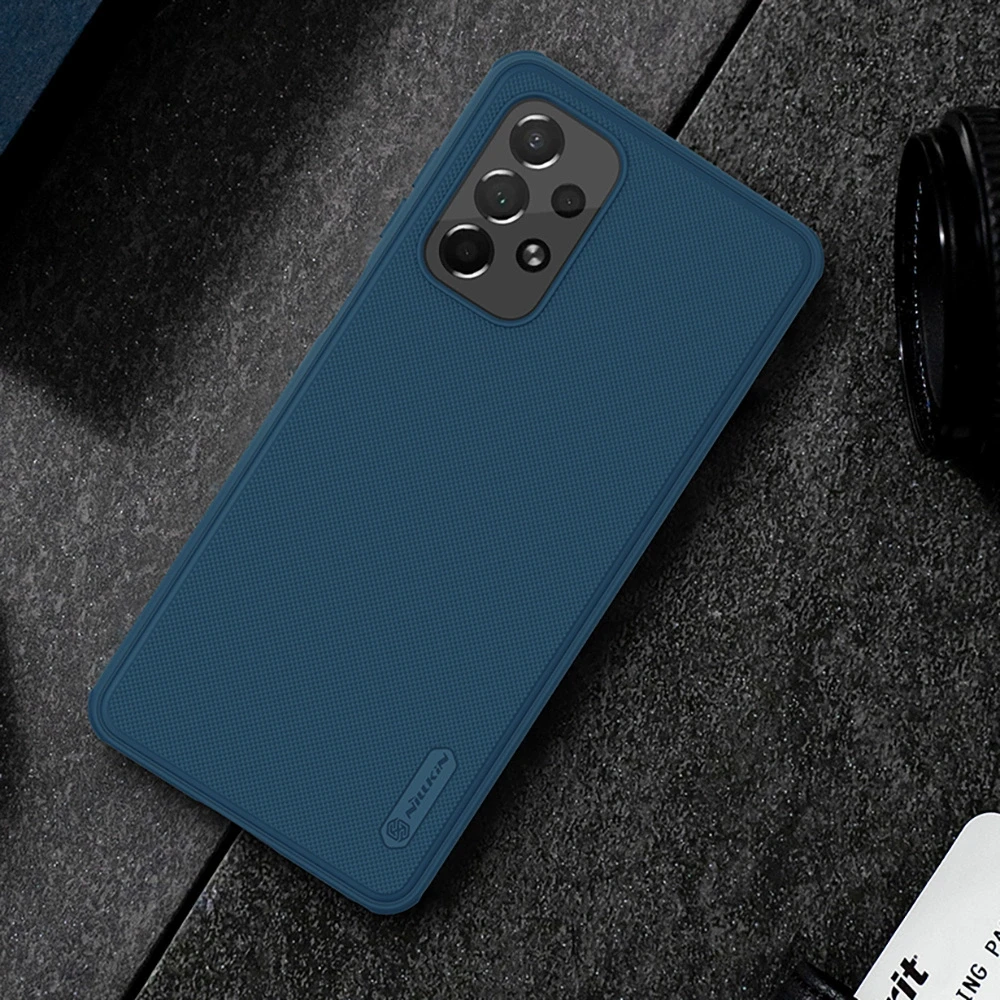 Nillkin Super Frosted Shield Pro durable Samsung Galaxy A73 dėklas telefonui juodos spalvos