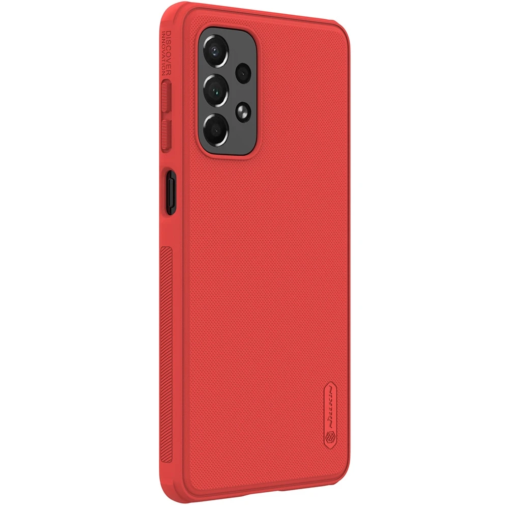 Nillkin Super Frosted Shield Pro durable Samsung Galaxy A73 dėklas telefonui raudonos spalvos