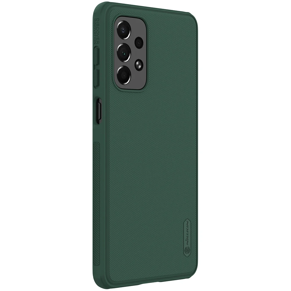 Nillkin Super Frosted Shield Pro durable Samsung Galaxy A73 dėklas telefonui žalios spalvos