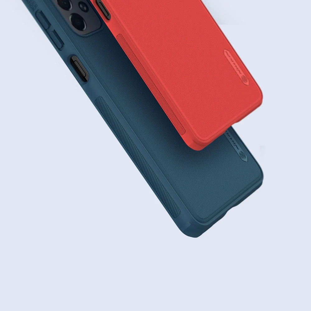 Nillkin Super Frosted Shield Pro durable Samsung Galaxy A73 dėklas telefonui raudonos spalvos