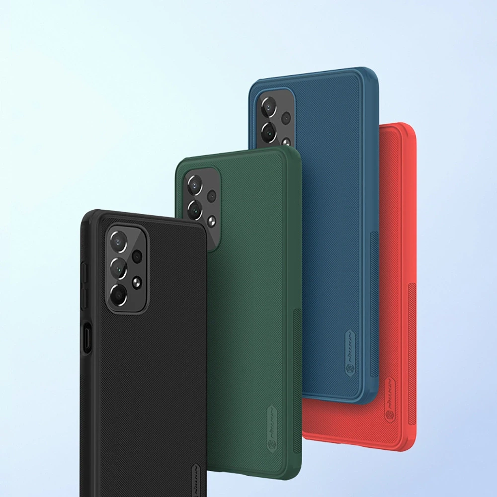 Nillkin Super Frosted Shield Pro durable Samsung Galaxy A73 dėklas telefonui žalios spalvos