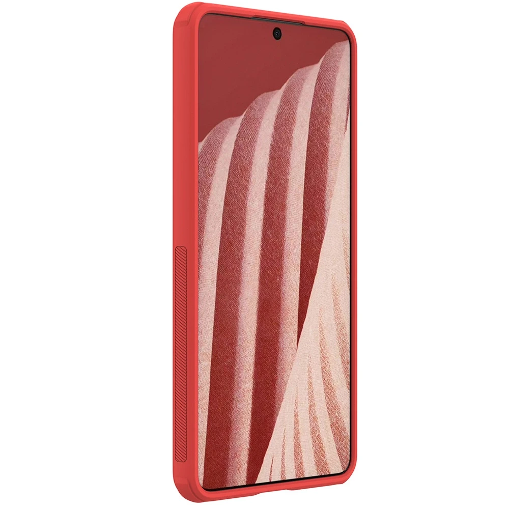 Nillkin Super Frosted Shield Pro durable Samsung Galaxy A73 dėklas telefonui raudonos spalvos