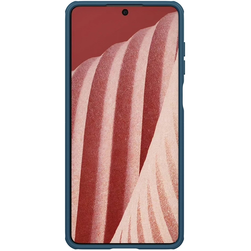 Nillkin Super Frosted Shield Pro durable Samsung Galaxy A73 dėklas telefonui mėlynos spalvos