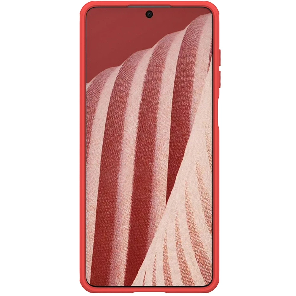 Nillkin Super Frosted Shield Pro durable Samsung Galaxy A73 dėklas telefonui raudonos spalvos