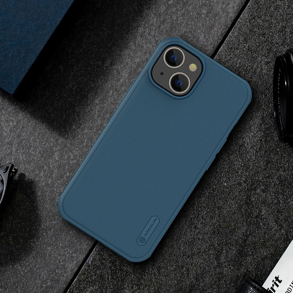 Nillkin Super Frosted Shield Pro dėklas, skirtas Apple iPhone 14 Plus (juodas)