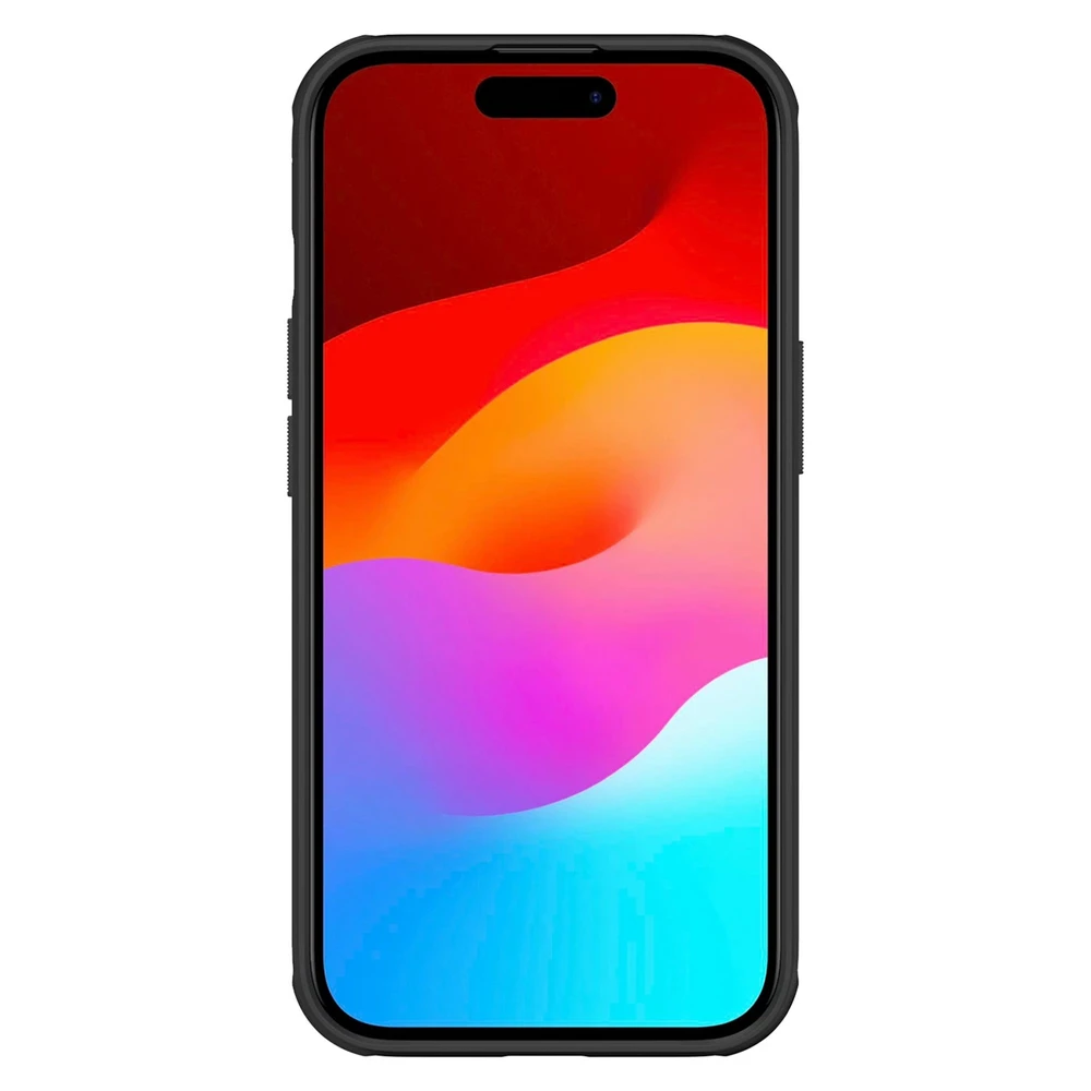 Dėklas Nillkin Super Frosted Shield Pro Magnetic Apple iPhone 15 – juodos spalvos