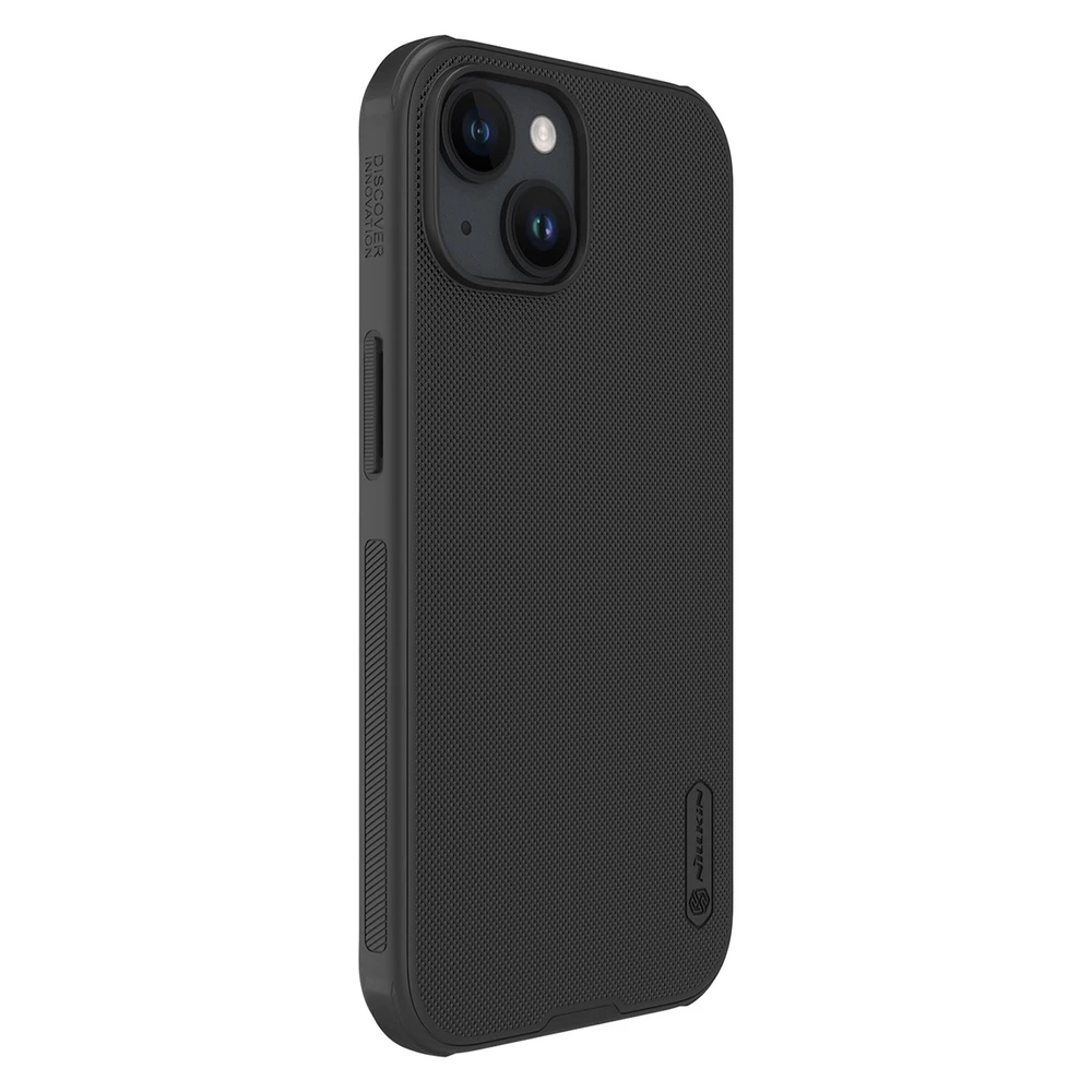 Dėklas Nillkin Super Frosted Shield Pro Magnetic Apple iPhone 15 – juodos spalvos