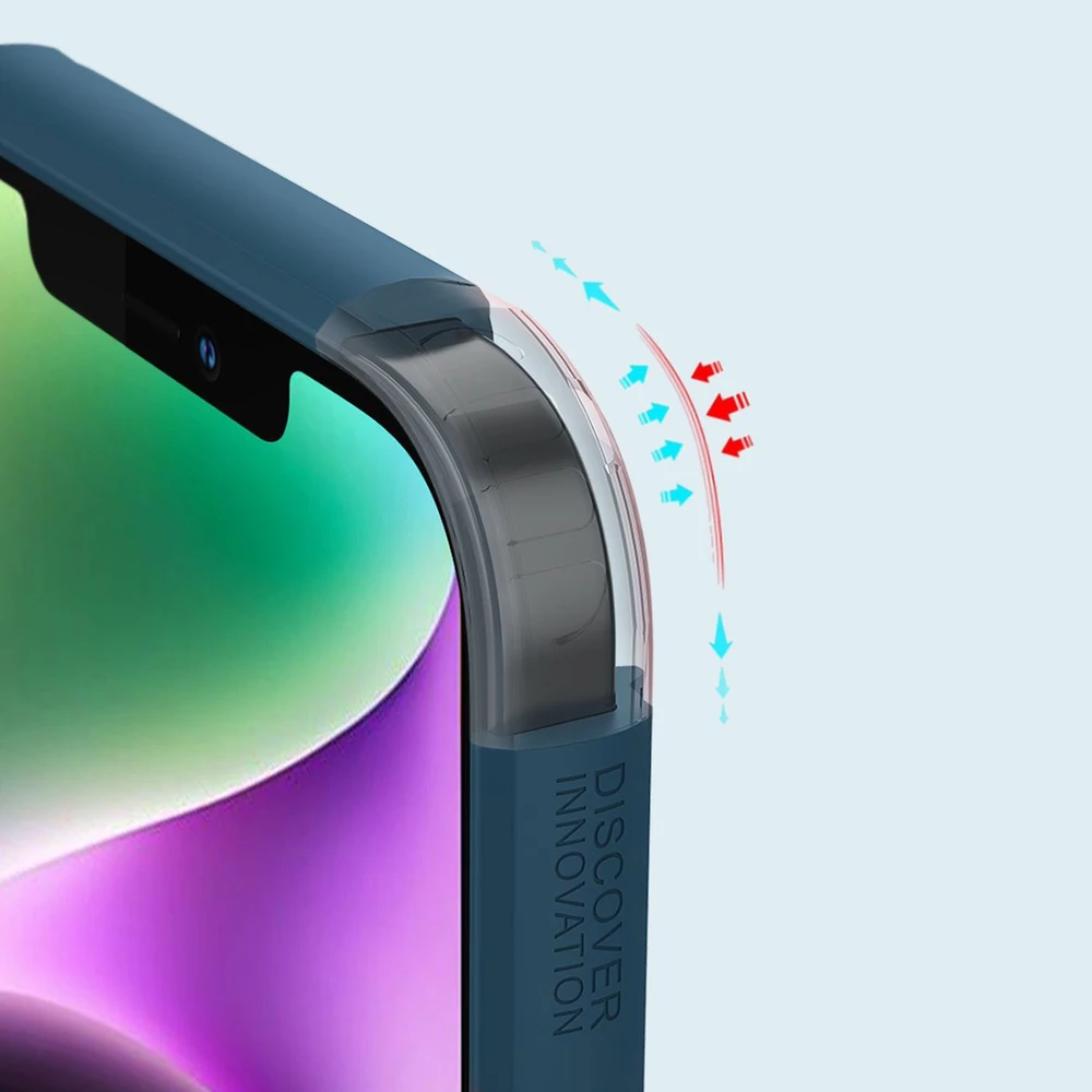 Dėklas Nillkin Super Frosted Shield Pro Magnetic Apple iPhone 14 Plus mėlynas