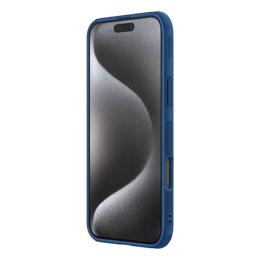 Nillkin Super Frosted Shield Pro Magnetic Apple iPhone 16 Pro – dėklas telefonui mėlynos spalvos